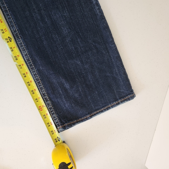 Silver Jeans Zac Mens 38x36 Blue Relaxed Straight Dark Wash Denim Western - Picture 10 of 11